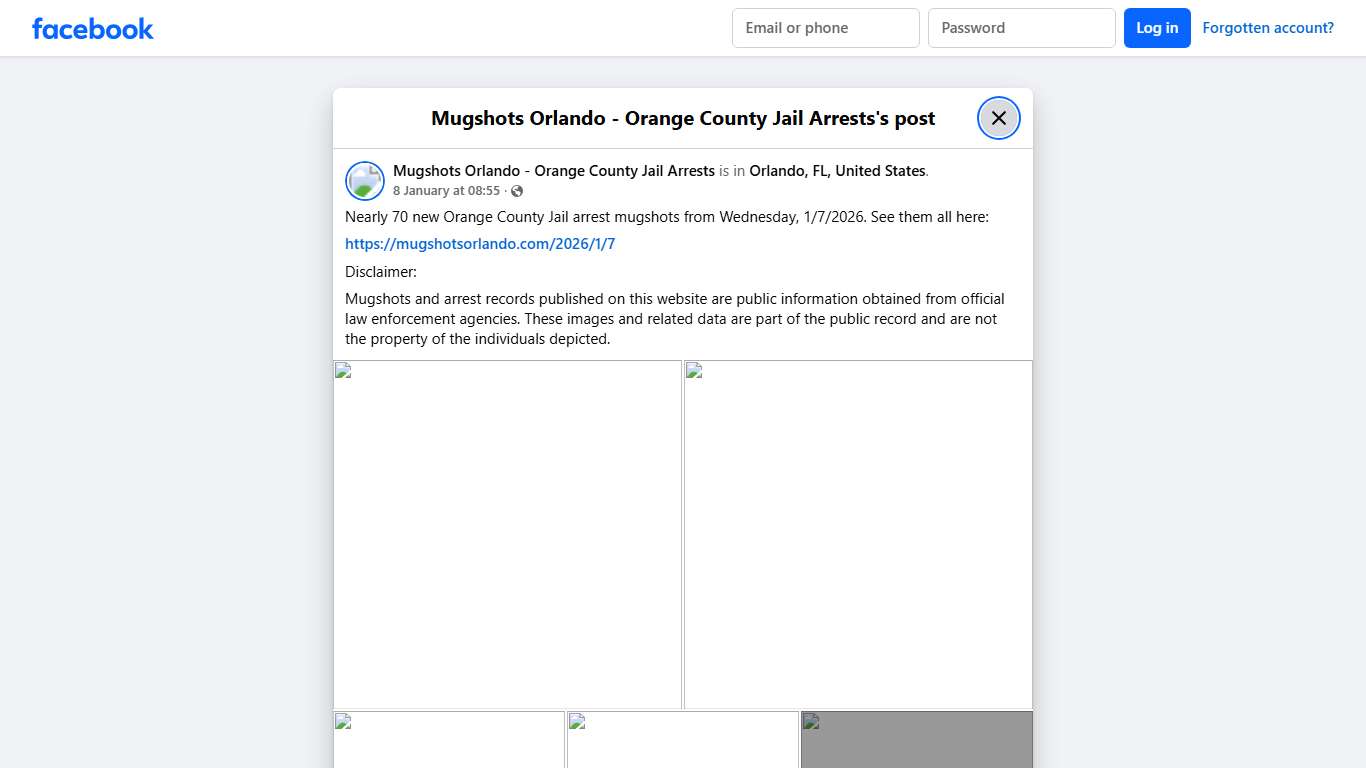 Nearly 70... - Mugshots Orlando - Orange County Jail Arrests Facebook
